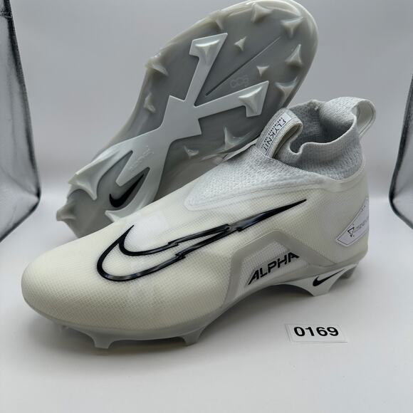 NIKE Men\'s 12.5 Alpha Menace ELITE 3 White Football Cleats DM1792-109 main image 5